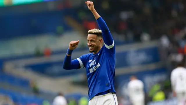 Cardiff goalscorer Callum Robinson