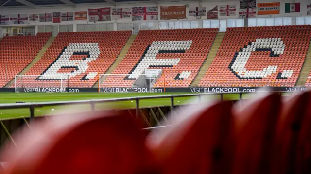 A view of the inside of Bloomfield Road