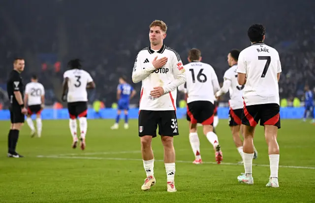 Emile Smith Rowe of Fulham celebrates