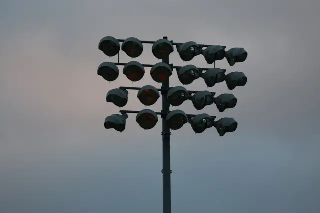 Lights out at the Oval