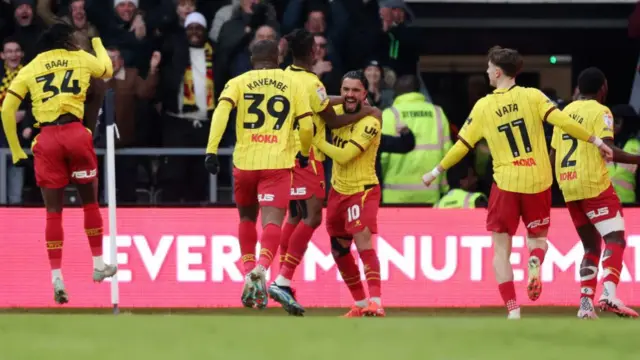 Watford's Imran Louza celebrates