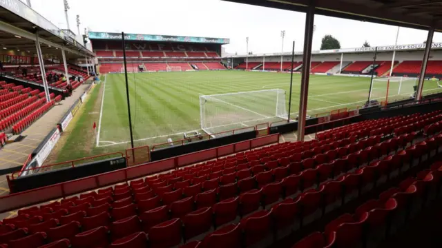 A general view of Walsall's Bescot Stadium