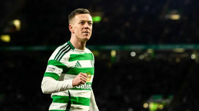 Celtic’s Callum McGregor celebrates after scoring to make it 1-0 during a Scottish Gas Men's Scottish Cup Fourth Round match between Celtic and Kilmarnock at Celtic Park, on January 18, 2025, in Glasgow, Scotland. (Photo by Craig Foy / SNS Group)