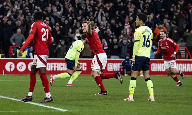 Nottingham Forest's Chris Wood celebrates