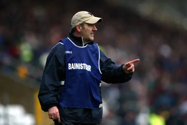 Mickey Harte was the Errigal Ciaran manager for the Ulster Club Football Final victory over Enniskillen Gaels in 2002