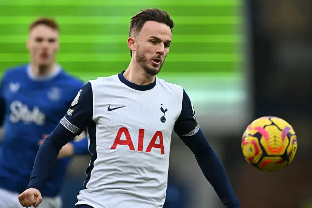 James Maddison chases the ball