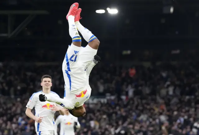 Largie Ramazani celebrates his goal against Sheffield Wednesday