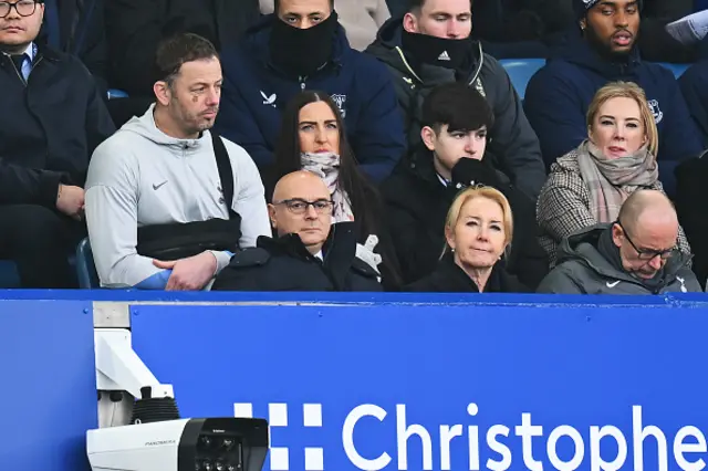 Daniel Levy, Chairman of Tottenham Hotspur, looks on