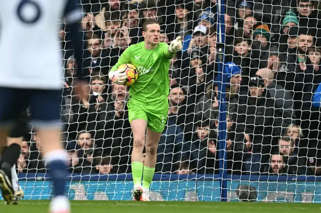 Jordan Pickford gestures