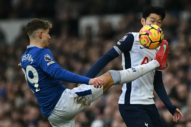 Jesper Lindstrom controls the ball