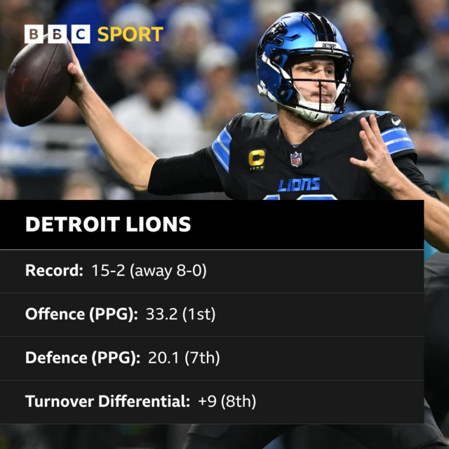 Detroit Lions stats for 2024 NFL regular season