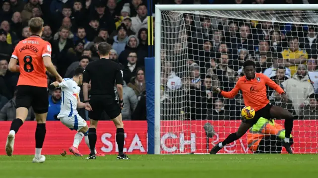 Manor Solomon scores for Leeds against Sheffield Wednesday