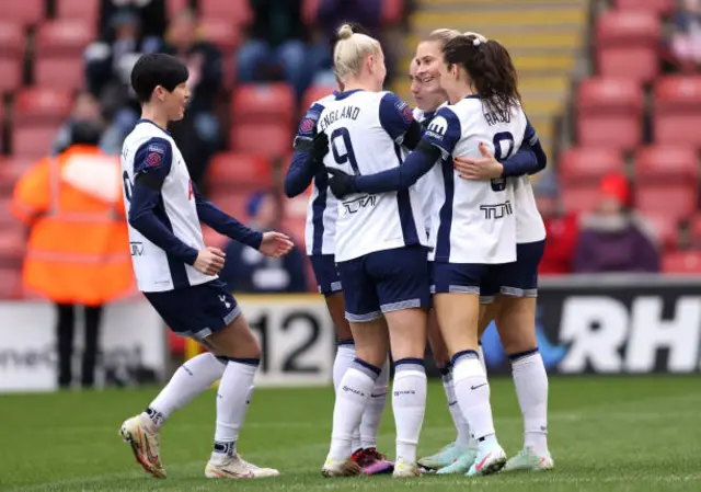 Tottenham celebrate