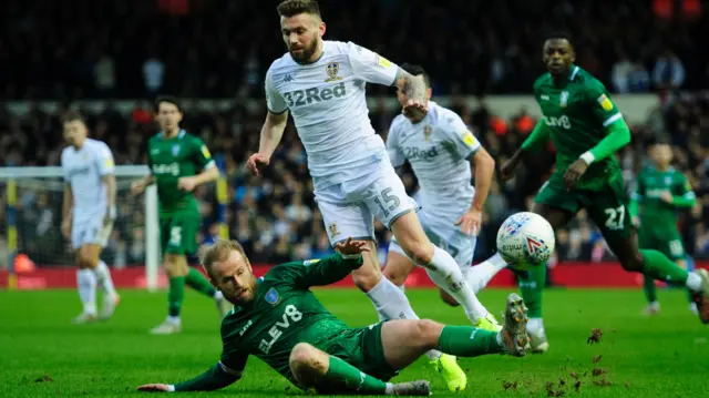 Barry Bannan in action for Sheffield Wednesday against Leeds in 2020