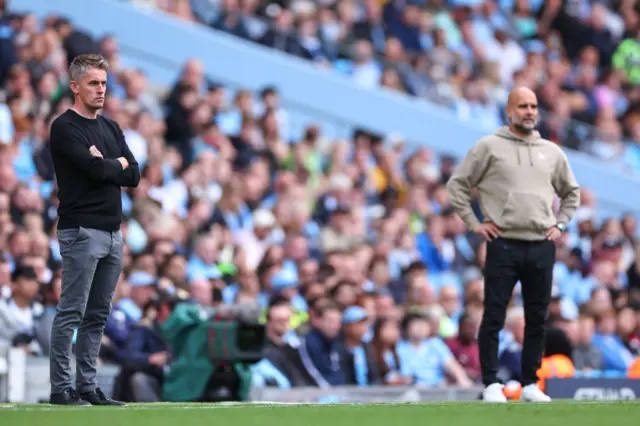 Kieran McKenna and Pep Guardiola