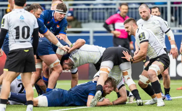 Luke Crosbie's scores Edinburgh's third