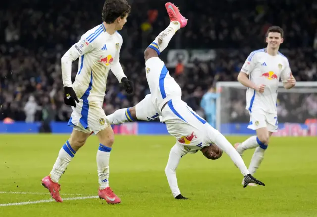 Largie Ramazani celebrates his goal against Sheffield Wednesday