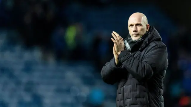 GLASGOW, SCOTLAND - JANUARY 02: Rangers manager Philippe Clement at full time during a William Hill Premiership match between Rangers and Celtic at Ibrox Stadium, on January 02, 2025, in Glasgow, Scotland.  (Photo by Craig Foy / SNS Group)