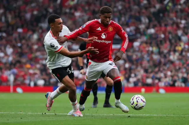 Trent Alexander-Arnold and Marcus Rashford