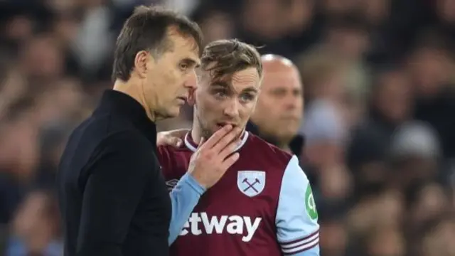 Julen Lopetegui and Jarrod Bowen