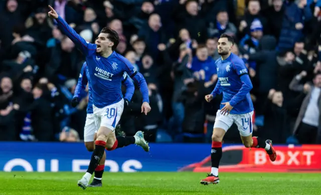 Hagi celebrates