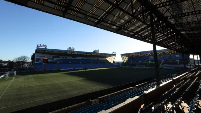 A general view of Rugby Park