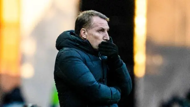 GLASGOW, SCOTLAND - JANUARY 02: Celtic manager Brendan Rodgers during a William Hill Premiership match between Rangers and Celtic at Ibrox Stadium, on January 02, 2025, in Glasgow, Scotland.  (Photo by Craig Foy / SNS Group)