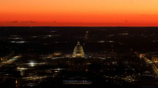 The US Capitol ahead of the 60th presidential inauguration in Washington, DC, US, on Monday, Jan. 20, 2025.