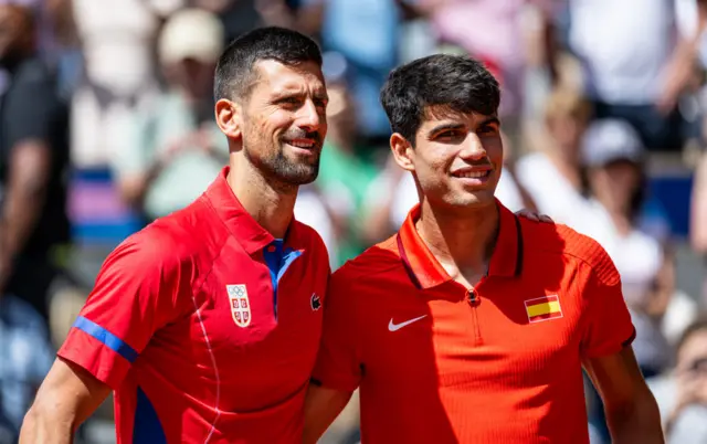 Novak Djokovic and Carlos Alcaraz