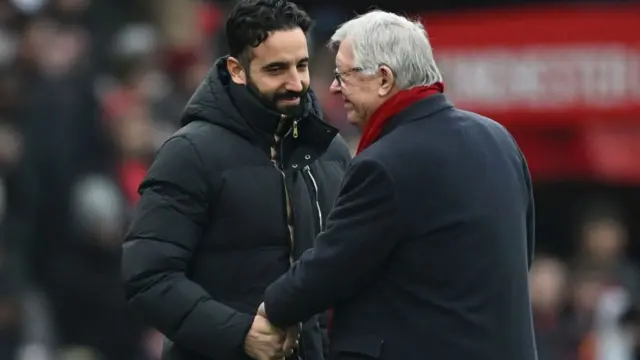 Ruben Amorim and Sir Alex Ferguson