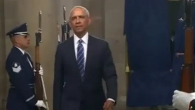 Barack Obama walking