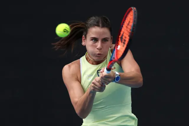 Emma Navarro in action at the Australian Open