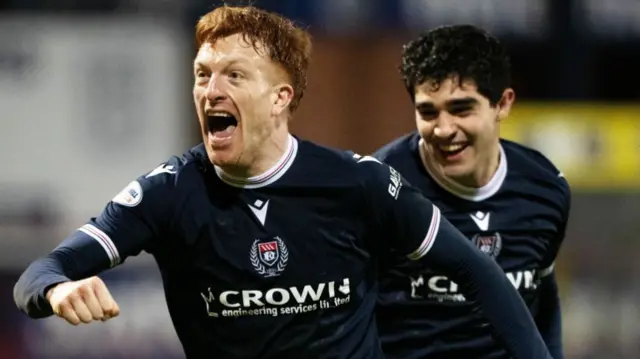 Dundee players celebrate