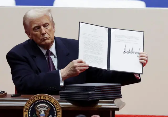 Trump holds up executive action