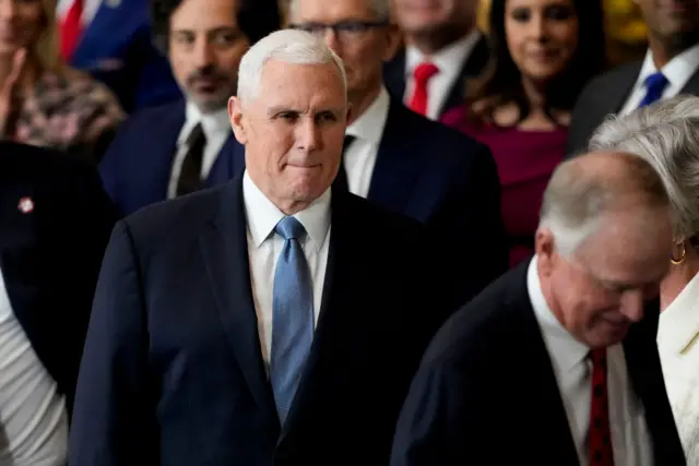 Mike Pence at the Capitol Rotunda today