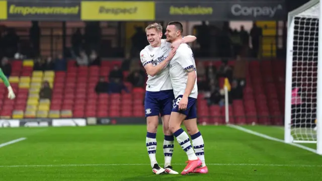 Preston North End's Milutin Osmajic celebrates