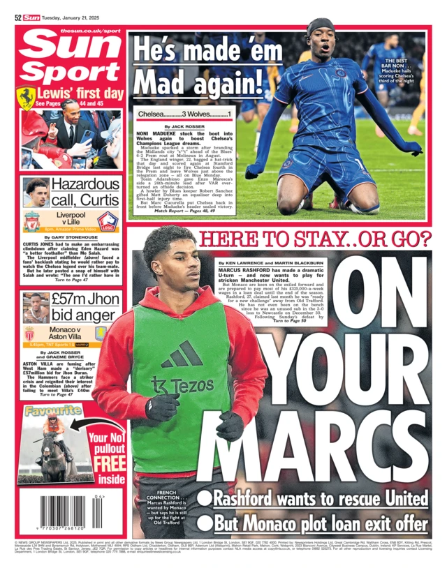 Sun back page