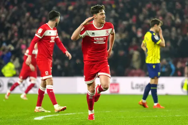 Middlesbrough's Hayden Hackney celebrates