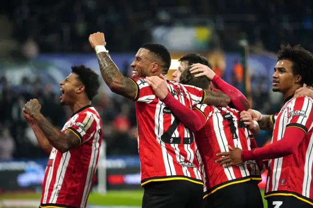 Sheffield United celebrate