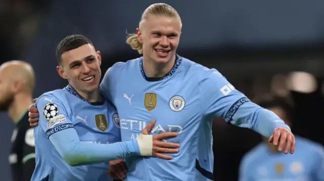 Phil Foden and Erling Haaland