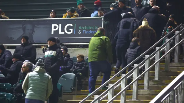 Fans leaving Home Park