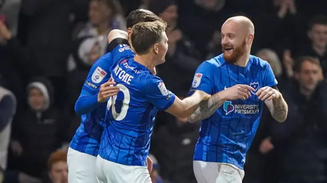 Portsmouth celebrate scoring