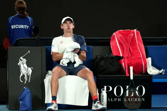 Alex de Minaur sits down