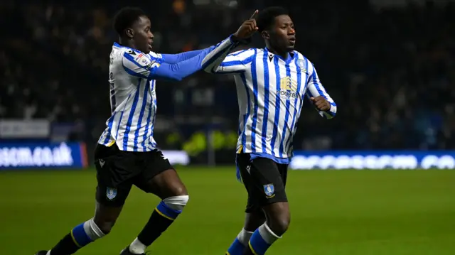 Sheffield Wednesday celebrate scoring