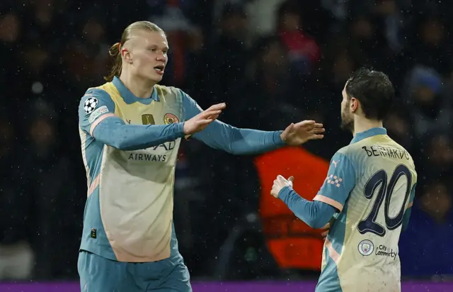 Erling Haaland celebrates