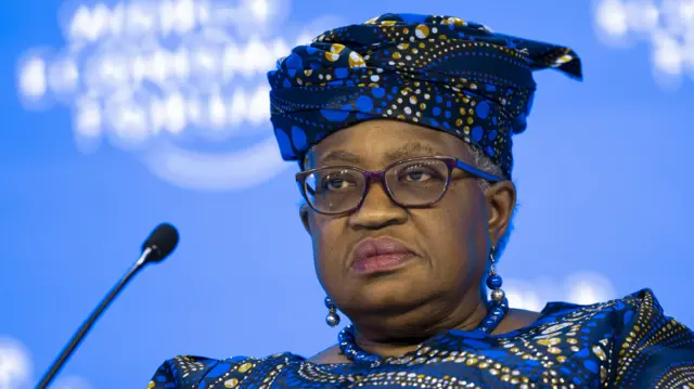 A close-up of the Director-General of the World Trade Organization (WTO), Ngozi Okonjo-Iweala.