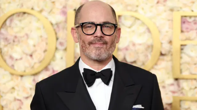 Edward Berger at the Golden Globes