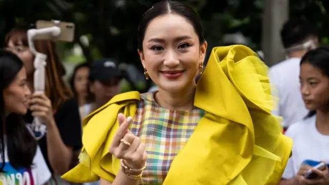 Paetongtarn Shinawatra at the opening of the Bangkok Pride ceremony in June last year