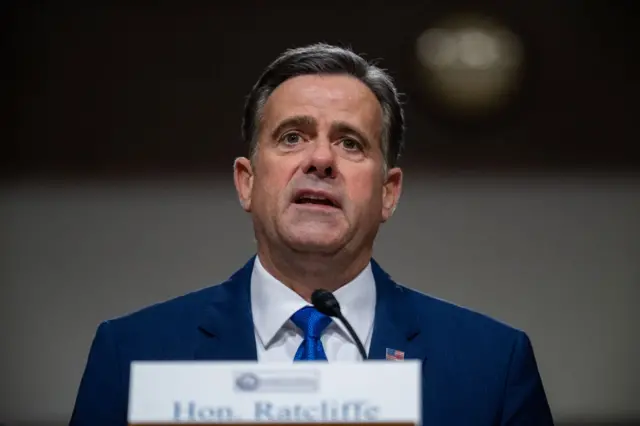 John Ratcliffe during a Senate hearing