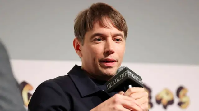 Sean Baker speaks on a panel at the Deadline Contenders Film: Los Angeles